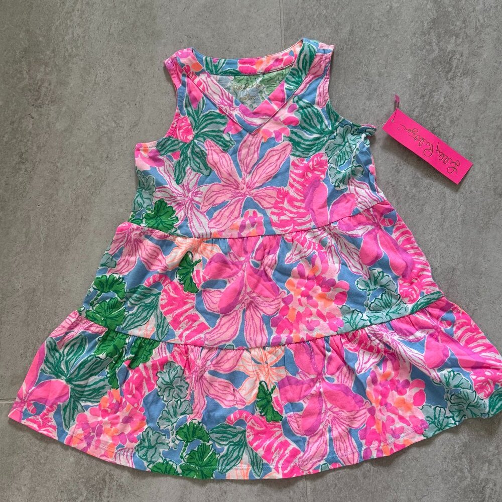 BOUTIQUE Neon NWT Lilly Pulitzer Mini Lorina Dress Youth Size Small
